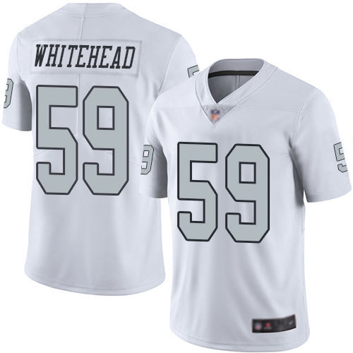 Men Oakland Raiders Limited White Tahir Whitehead Jersey NFL Football #59 Rush Vapor Untouchable Jersey->oakland raiders->NFL Jersey